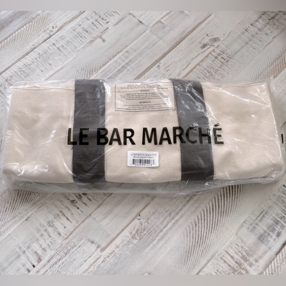 Le Bar Marche | La Plage Beach Tote- NWT - Picture 7 of 8